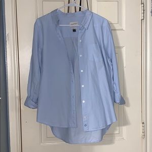 Light blue button down